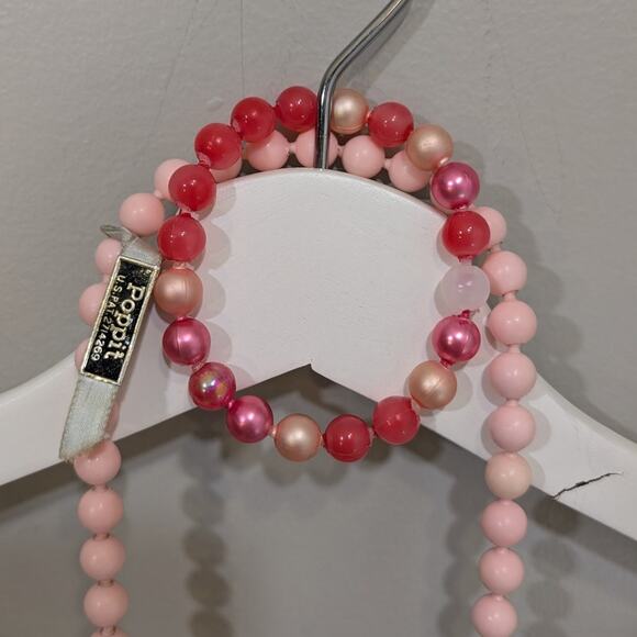 Pop It Beads Vintage Original Richelieu 60's Necklace Bracelet Set Toy Gift Rare - Picture 2 of 8